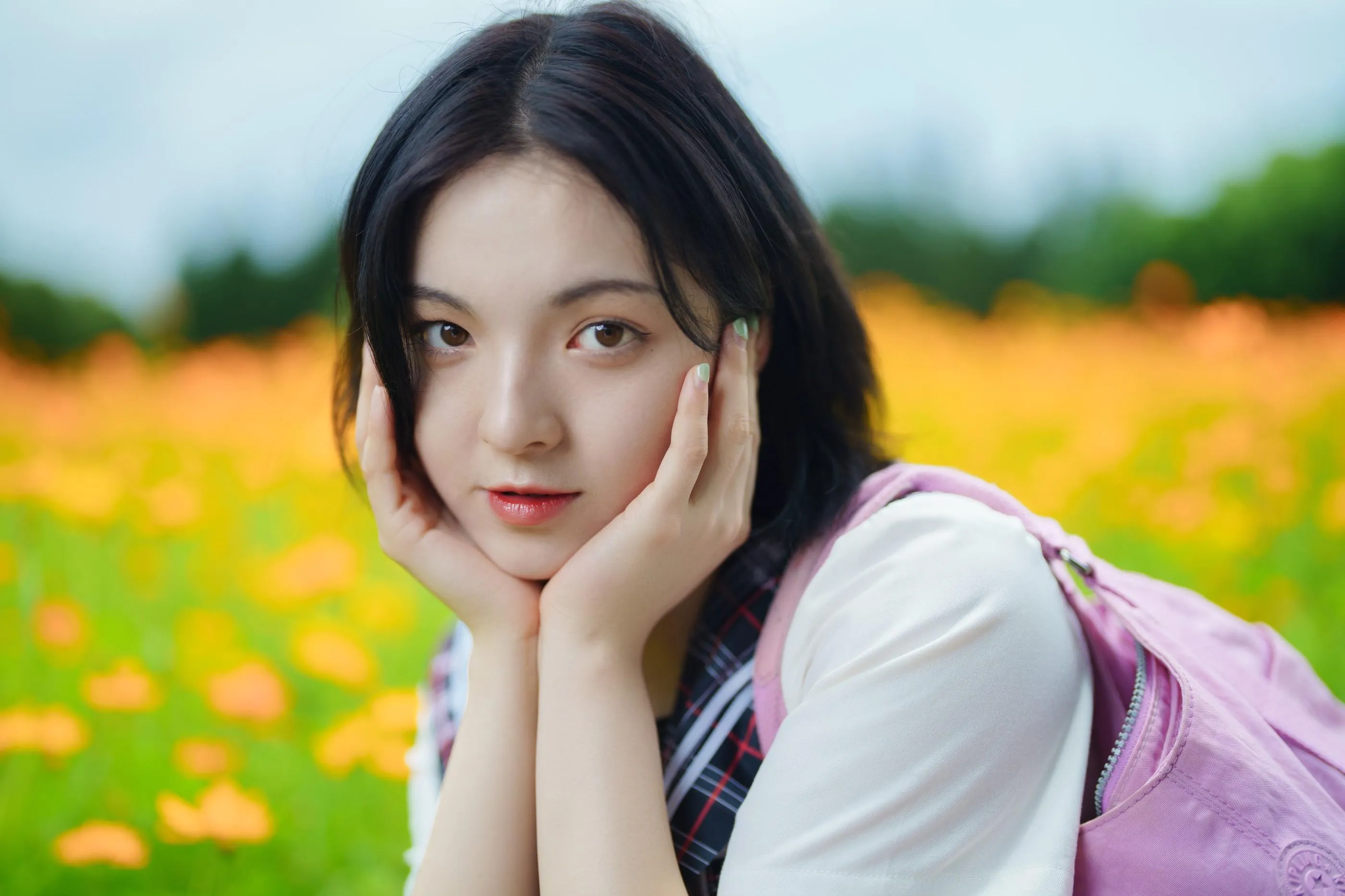 [YITUYU艺图语]2021.11.12 花田里的JK少女 dudu [51P]插图6